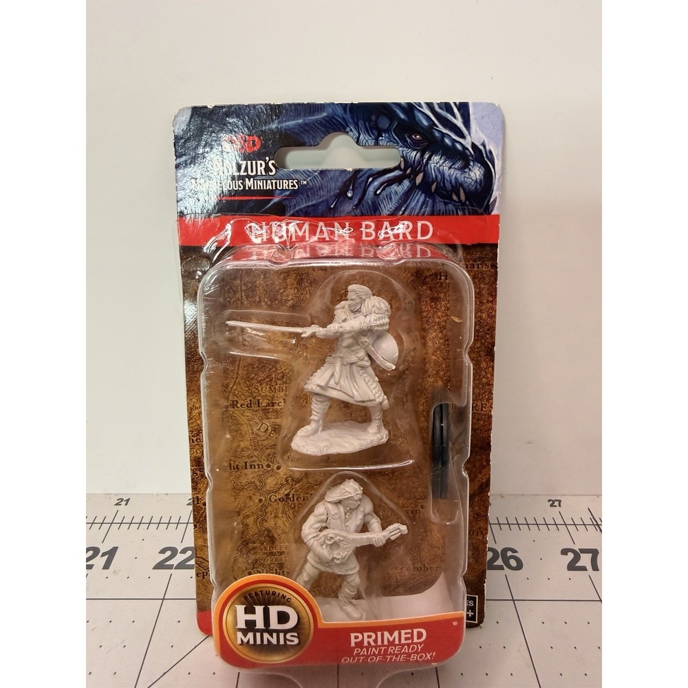 D&D Nolzur's Marvelous Miniatures Human Bard WizKids Unpainted D&D New Sealed